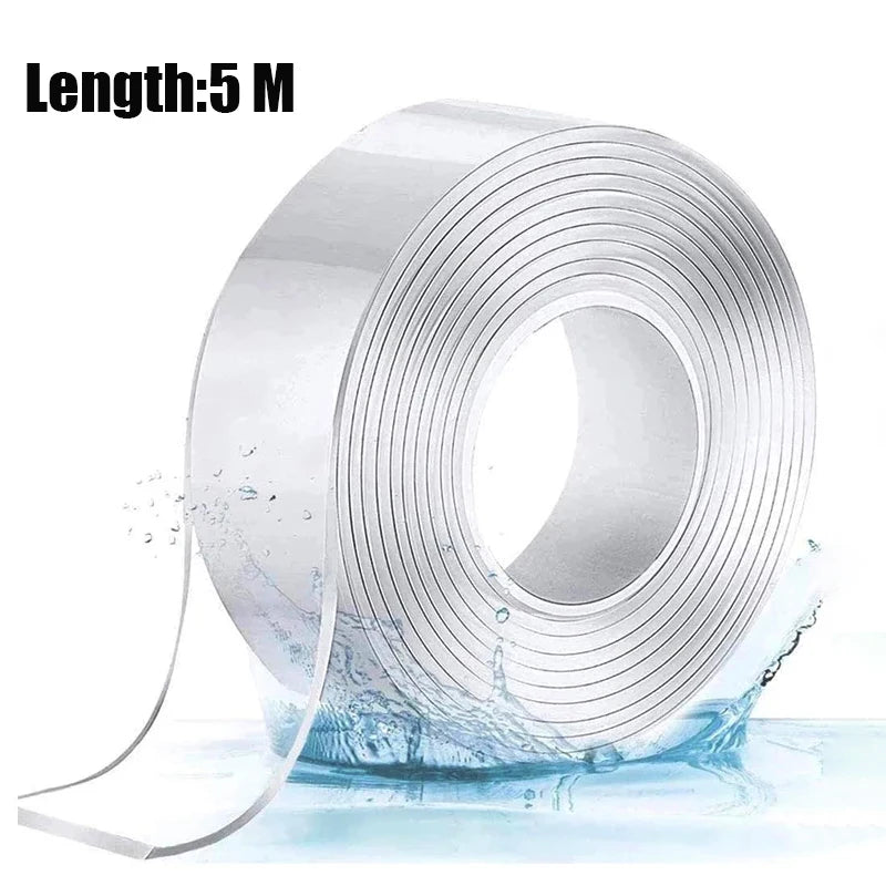 3M 5M Long Strong Double-Sided Adhesive Nano Non-Marking Transparent Acrylic Tape Home Appliances Wall Stickers Home Improvement